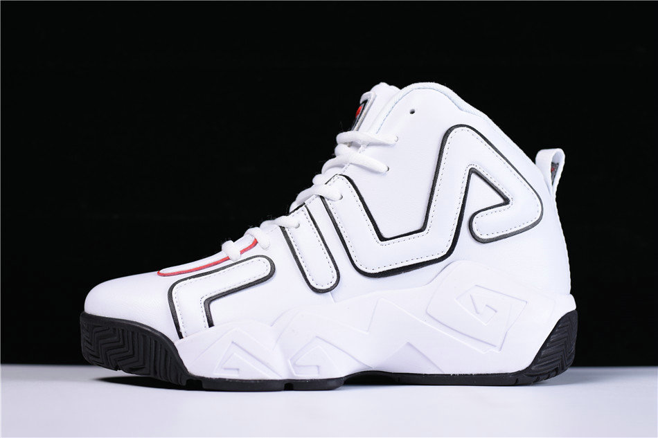 Fila Baskebal Shoes Men Women High White Black With Big Logo